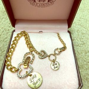 Juicy couture necklace and bracelet set